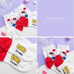 Kids Socks - Sanrio Colored Heel Crew Socks - Korea - Image 4