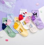Kids Socks - Sanrio Colored Heel Crew Socks - Korea